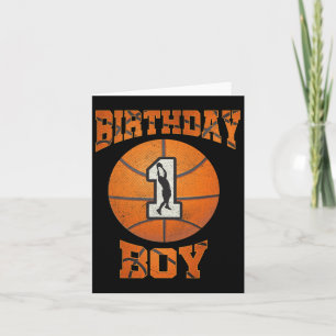 Carte 1er Anniversaire tenue garçon Bysketbyll 1er an Ol