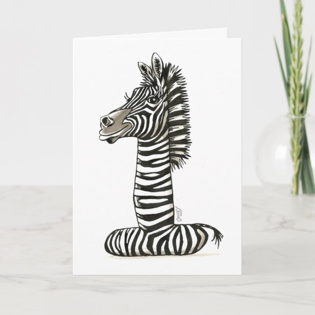 Carte 1er anniversaire Zebra! (Devant)
