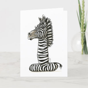 Carte 1er anniversaire Zebra!