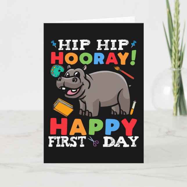 Carte 1er jour de 1ère année Première journée d'école (Devant)