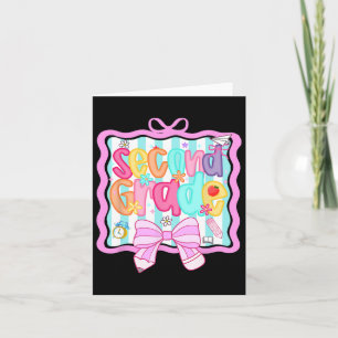 Carte 1er jour de la 2e année Preppy