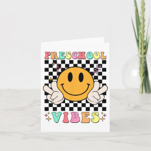 Carte 1Er Jour De L'École Vibes Amusants Enseignants Nur