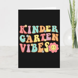 Carte 1er jour d'école ambiance jardin d'enfants étudian