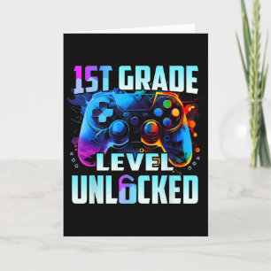 Carte 1ère classe Gamer Garçons de 1ère année Enfants Pr