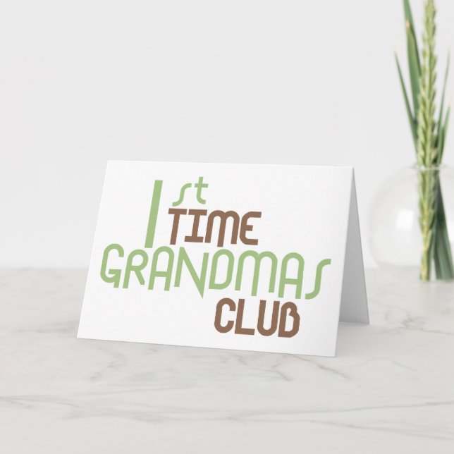 Carte 1ère fois Grandmas Club (Vert) (Devant)