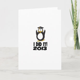 Carte 2013 je l'ai fait pingouin drôle d'obtention du