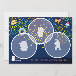 CARTE 2019ｶﾚﾝﾀﾞｰ8月