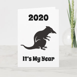 Carte 2020 Mon année du rat