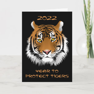 Carte 2022 Année pour la protection des tigres