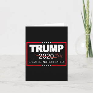 Carte 2024 Cheated Non Défaite Sauvez Et Prenez America
