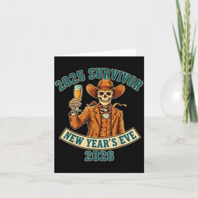 Carte 2025 Survivor Nouvel An 2026  (Devant)