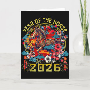 Carte 2026 Année du Cheval