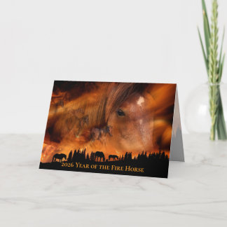 Carte 2026 Année du Cheval de Feu - Firestorm