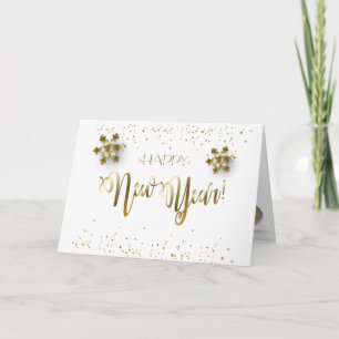 Carte 2026 Bonne année ! Festif des vacances d'hiver
