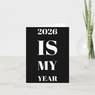 Carte 2026 est mon année Résolution du Nouvel An Motivat