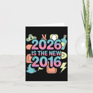 Carte 2026 Nouvelle œuvre d'art rétro nostalgique 2016