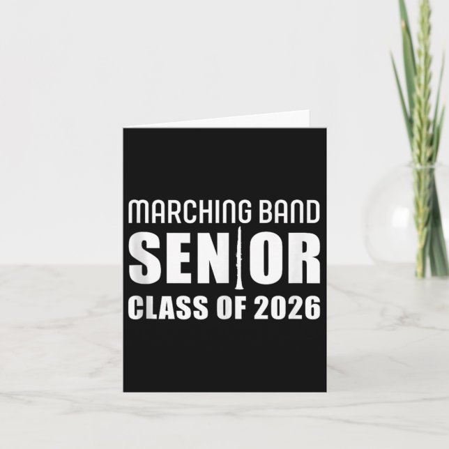Carte 2026 Senior Clarinet Player Cl De 2026 Marching Ba (Devant)