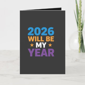 Carte 2026 Sera Mon Année Inspirante Nouveaux Débuts