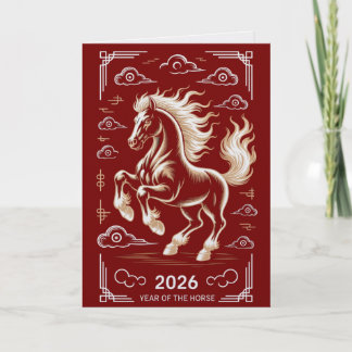 Carte 2026 Year of the Horse Greeting Card