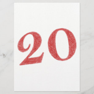 Carte 20 ans d'anniversaire