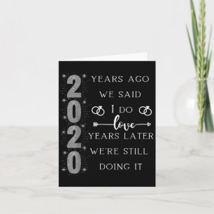 Carte 20 ans de mariage. Nous avons dit oui. Nous sommes