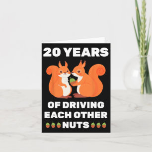 Carte 20e 20 ans Mariage Anniversaire drôle Couple pour