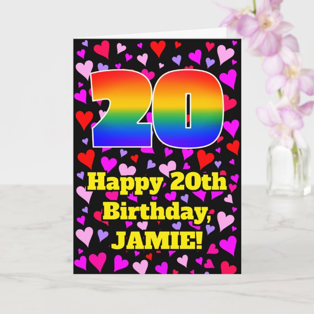 Carte 20e anniversaire de Birthday: Patters de Loving He (Orchidée)