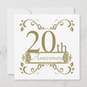 Carte 20e anniversaire de mariage