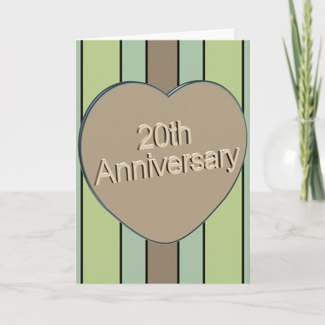 Carte 20e anniversaire de mariage (Devant)
