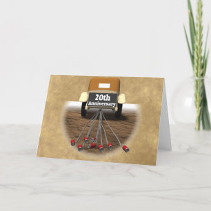 Carte 20e anniversaire de mariage