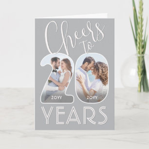 Carte 20e Anniversaire de Mariage À 20 Ans de Mariage Ph