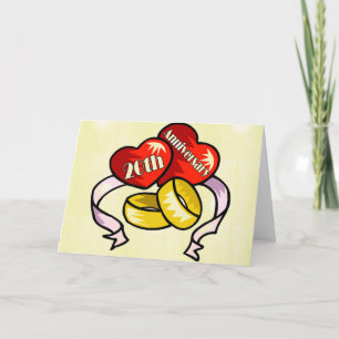 Carte 20e anniversaire du Mariage