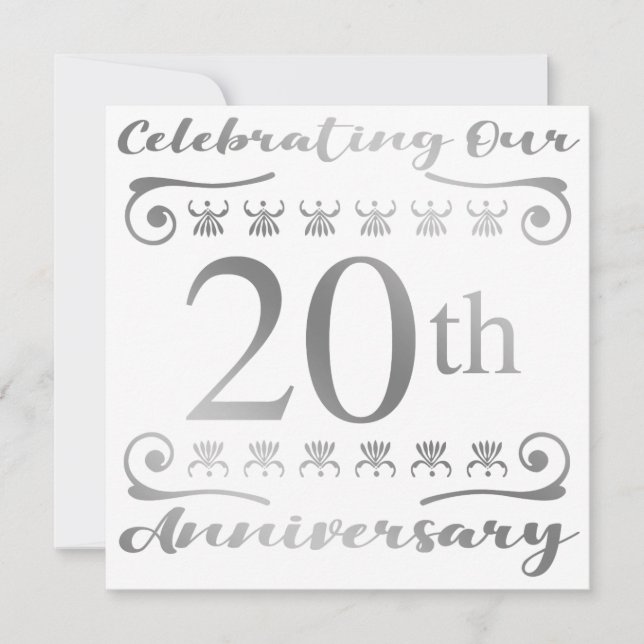 Carte 20e anniversaire du Mariage (Devant)
