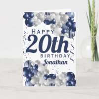 20e anniversaire Marine Bleus Ballons