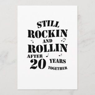 Carte 20ème anniversaire - 20 ans de cadeau de couples