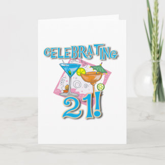 Carte 21 de célébration tropicaux