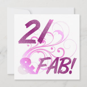 Carte 21 Et Fabuleux anniversaire