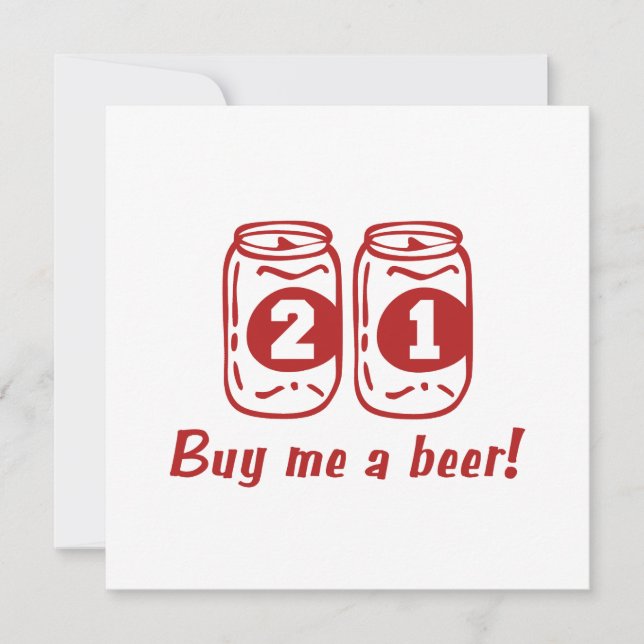 Carte 21e Anniversaire (Devant)
