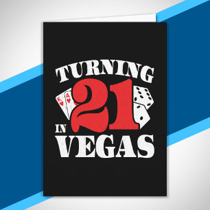 Carte 21e anniversaire à Vegas - 21 ans - Las Vegas