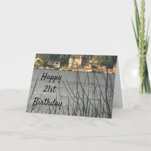 Carte **21e ANNIVERSAIRE** **CARTE D'ANNIVERSAIRE DE LAC