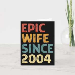 Carte 21e anniversaire de Mariage pour lui Epic femme de