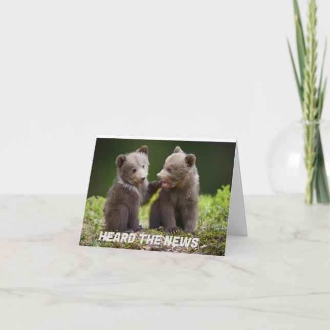 CARTE *21E* ANNIVERSAIRE DES OURS DE GOSSIPING (Devant)