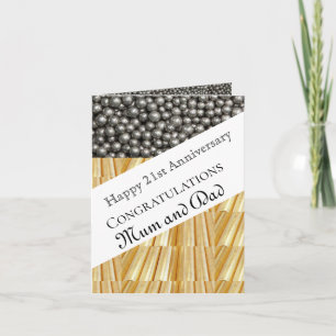 Carte 21e anniversaire du Mariage