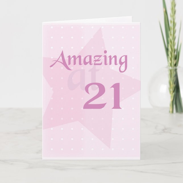 Carte 21e anniversaire Extraordinaire (Devant)