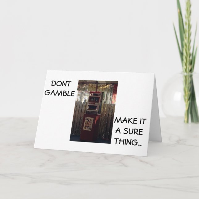 CARTE 21E ANNIVERSAIRE HUMOUR NE JOUEZ PAS SÛR (Devant)