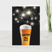 21e anniversaire Sparkler en bière