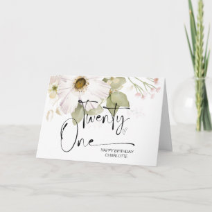 Carte 21e anniversaire Vingt et un joyeux anniversaire p