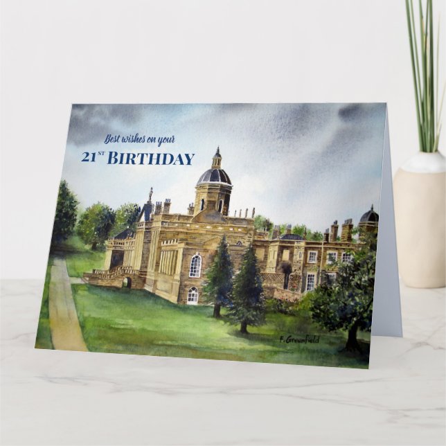 Carte 21e anniversaire Wisses Castle Howard York Personn (Devant)