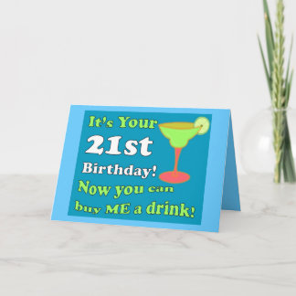 Carte 21ème Anniversaire