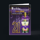 Carte 21st Birthday Card for Brother, Brother Birthday<br><div class="desc">21st Birthday Card for Brother,  Brother Birthday</div>